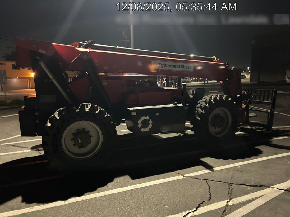 2019 Manitou MTA10055 Canopy, 120 HP, Solid Tires, Work Lights, Lift Hook, Auxiliary Hydraulics 66" Carriage and 60" Forks