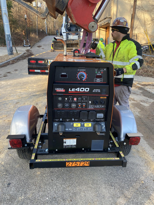 2022 Lincoln Electric LE400 Kubota V1505, Trlr, Cable Rack, Light Kit, ES Decals, T3