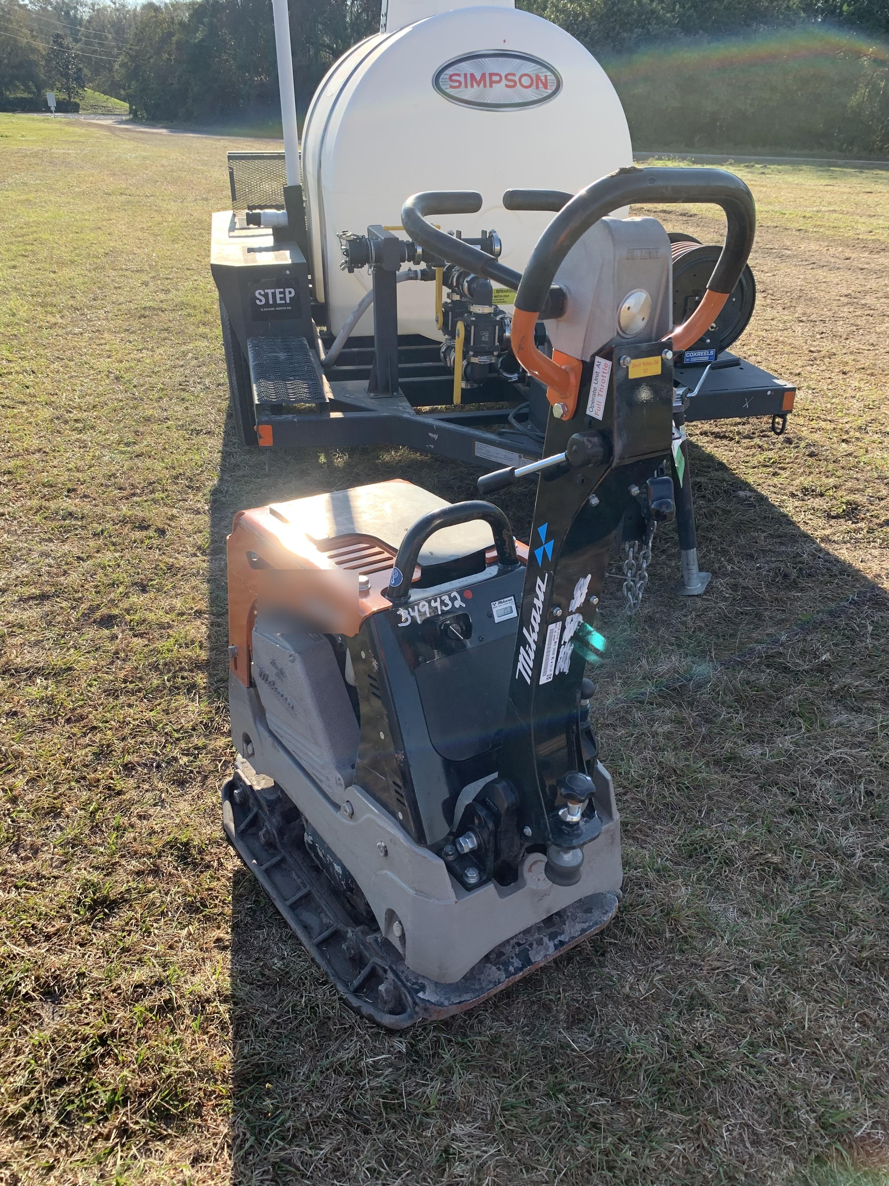 2023 Multiquip MV308GH Honda GX270, 18" Plate, Tachometer