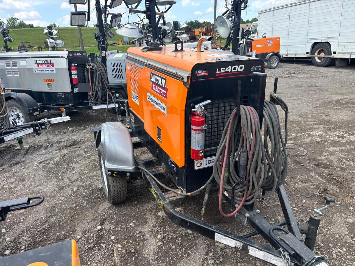 2023 Lincoln Electric LE400 Kubota V1505, Trlr, Cable Rack, Light Kit, ES Decals, T3