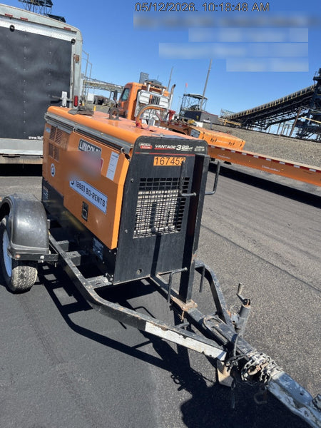 2021 Lincoln Electric Vantage 322 Vantage 322 Ready Pak 3 w/ Decals, ORANGE (includes trailer, cable rack, fender light kit) NO Telematics