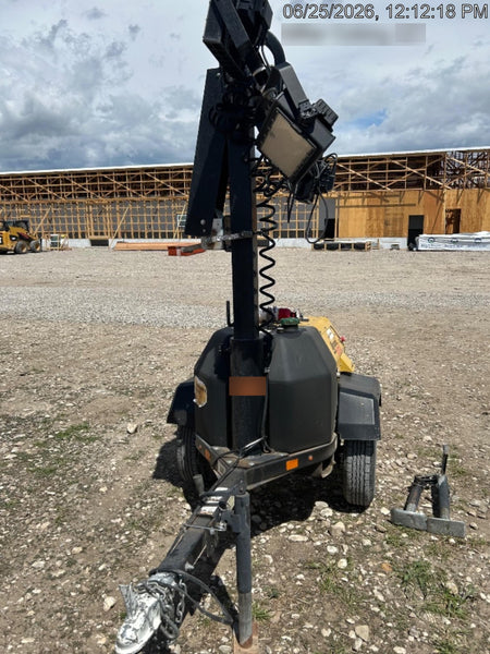 2020 Allmand NLV3GR (4) LED Light Fixture 350W, 23' Vertical Mast, 3kW Prime, Towable, Deep Sea L401, Leveling Jacks, Yanmar T4F 5.8hp