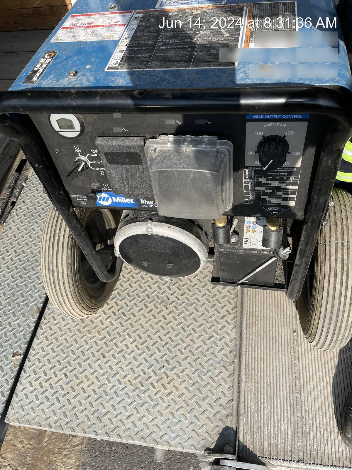 2023 Miller Electric Blue Star 185 Engine Driven Welder, Electric Start, 13 hp, Gas, 6,500 W Peak 907664