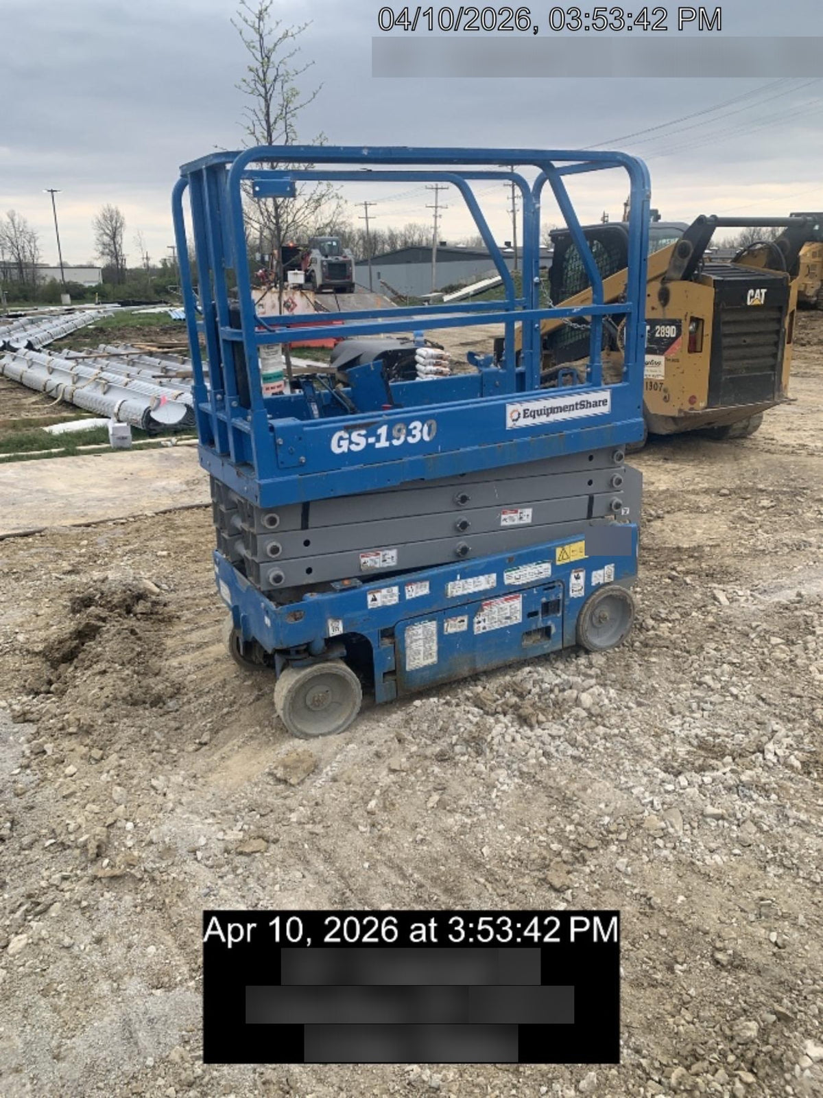 2019 Genie GS-1930 Fixed Rails with Chain Entry