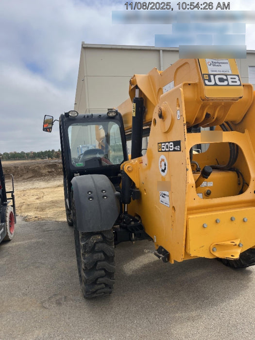 2020 JCB 509-42 Canopy, Solid Tires, Work Lights, Beacon, Aux Hydraulics, Back up Alarm, Lifting Eye, ES Decals