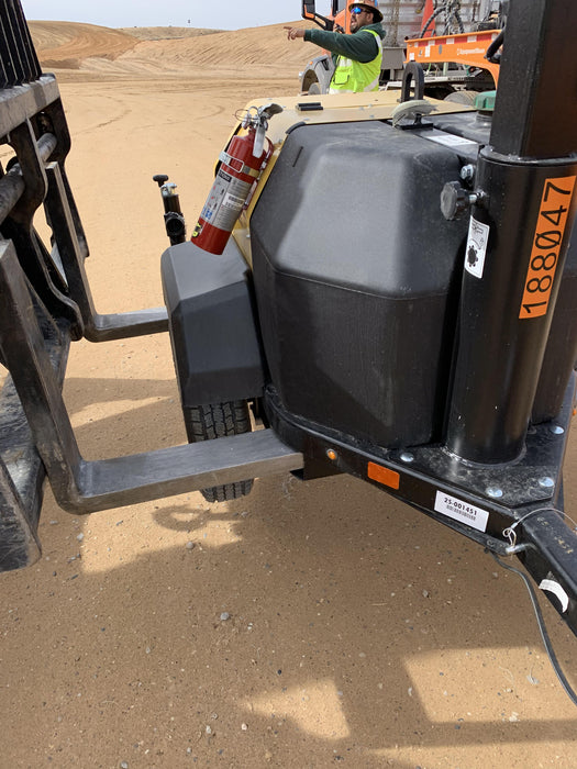 Allmand NLV3GR (4) LED Light Fixture 350W, 23' Vertical Mast, 3kW Prime, Towable, Deep Sea L401, Leveling Jacks, Yanmar T4F 5.8hp