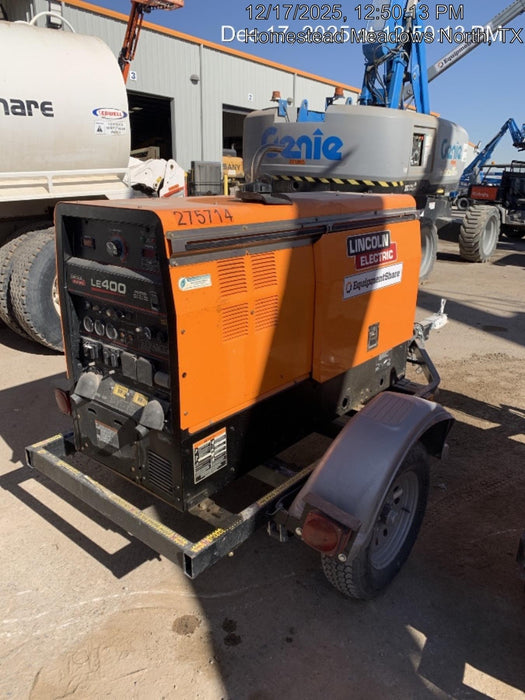 2022 Lincoln Electric LE400 Kubota V1505, Trlr, Cable Rack, Light Kit, ES Decals, T3