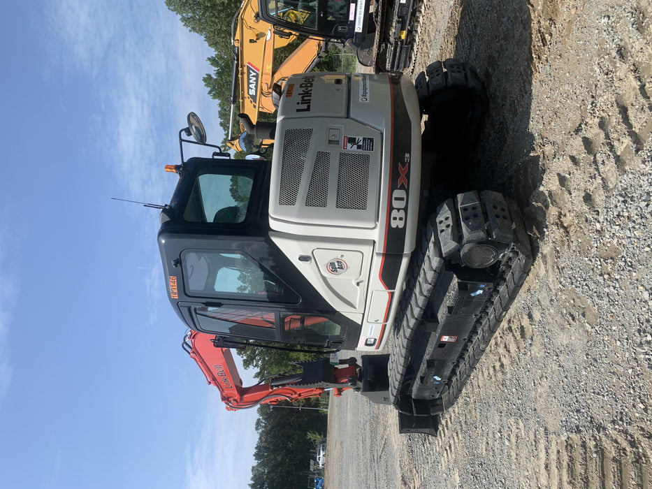 2020 Link-Belt 80X3EX 7'2" ARM, 17.7" rubber tracks, Multi function aux hydraulics