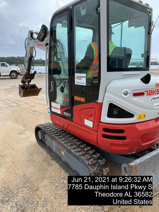 2020 Takeuchi TB-235-2CR Cab/Heat/Air, Rubber Tracks, Manual TAG QC