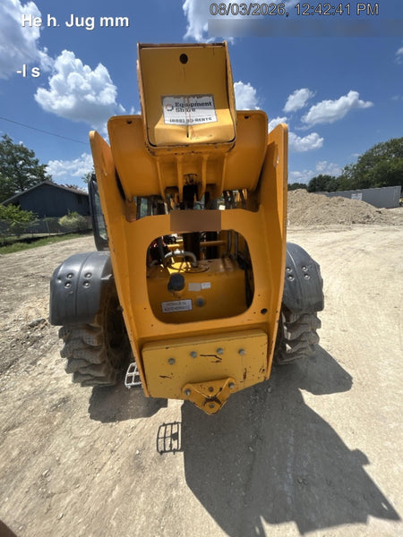 2019 JCB 509-42 74 HP w/Open ROPS, Beacon, Aux Hydraulics, LED Work lights, Solid Tires w/66" Carriage/60" Forks