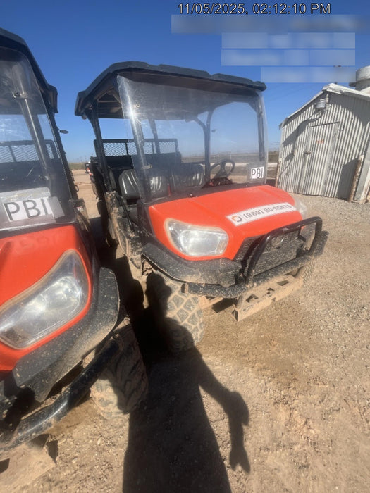2021 Kubota RTV-X1140W-H Plastic Canopy, Windshield Acrylic Clear, LED Strobe Light, Wire Harness Kit, Back up Alarm