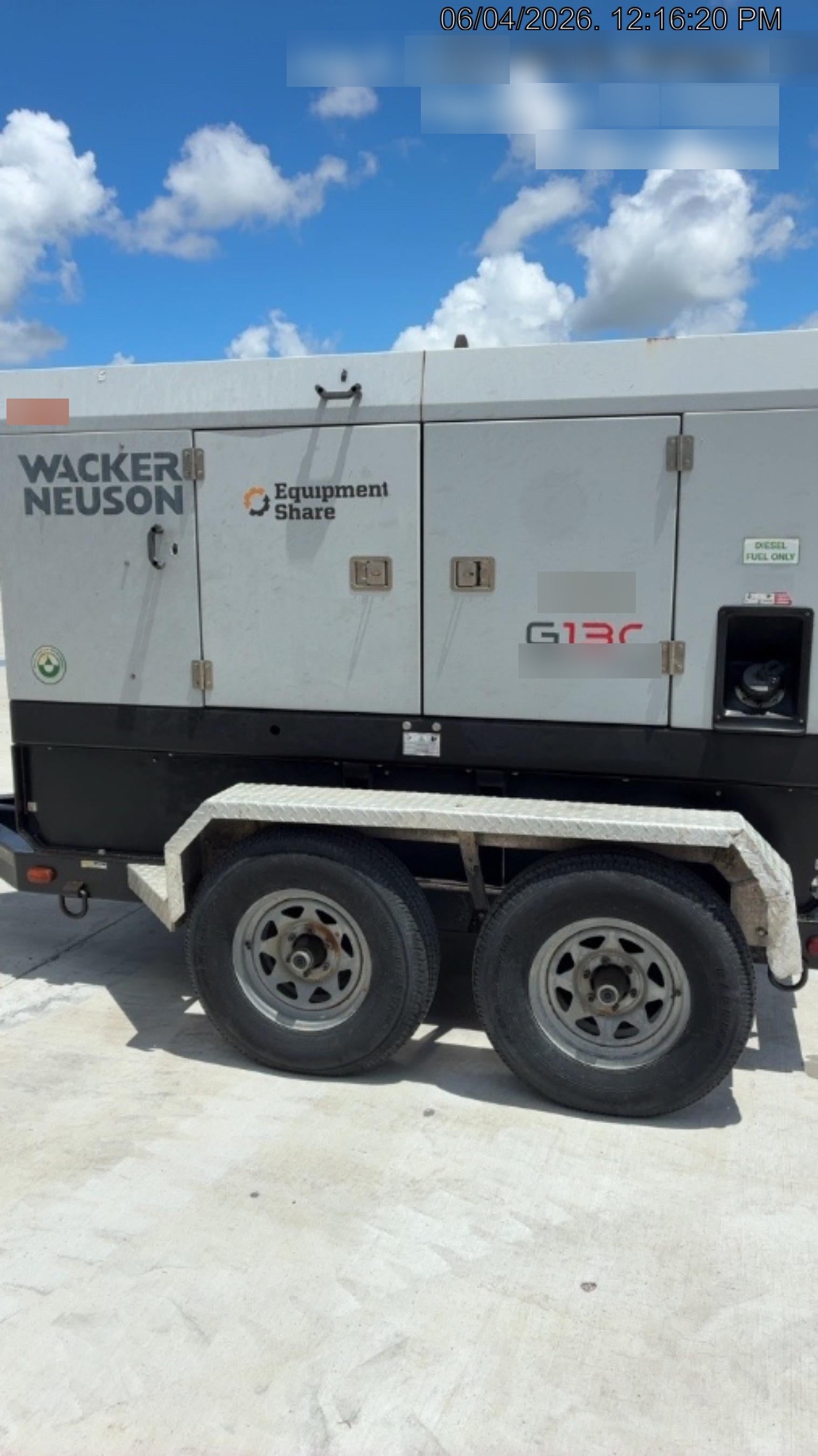 2019 WACKER NEUSON G130