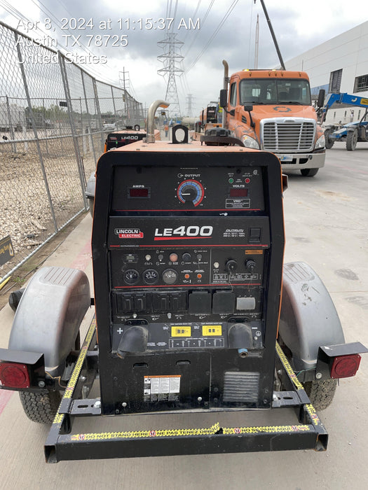 2022 Lincoln Electric LE400 Kubota V1505, Trlr, Cable Rack, Light Kit, ES Decals, T3