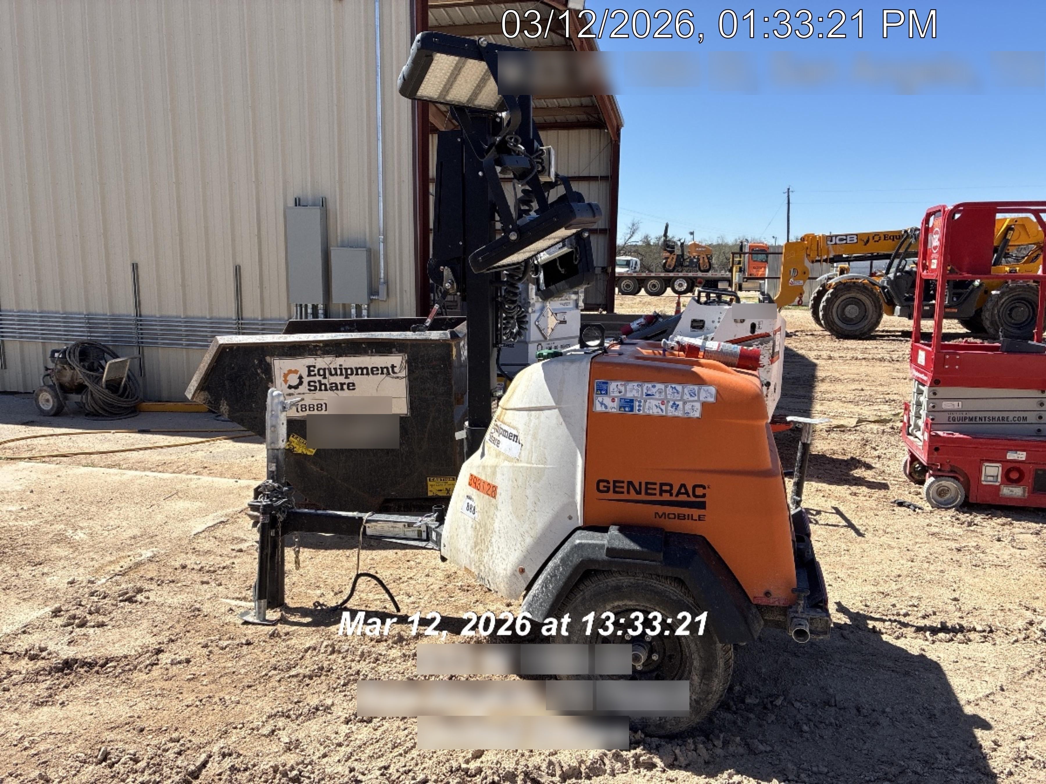2024 Generac MLT2 Diesel, Flex Switch 120V Input, Powerzone Controller, 
(4) 320W LED Lights, 4kW Generator, 39.9 Gal Fuel Tank, 2" Ball, T3