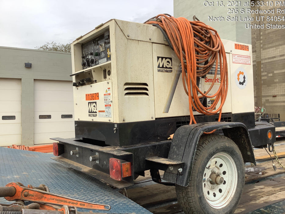 2020 Multiquip DLW400ESA4 400 amp Welder, 14kW, 120/240V, T4F Kubota, Trailer