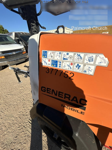 2023 Generac MLT2 Diesel, Flex Switch 120V Input, Powerzone Controller, 
(4) 320W LED Lights, 4kW Generator, 39.9 Gal Fuel Tank, 2" Ball, T3