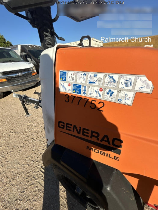 2023 Generac MLT2 Diesel, Flex Switch 120V Input, Powerzone Controller, 
(4) 320W LED Lights, 4kW Generator, 39.9 Gal Fuel Tank, 2" Ball, T3