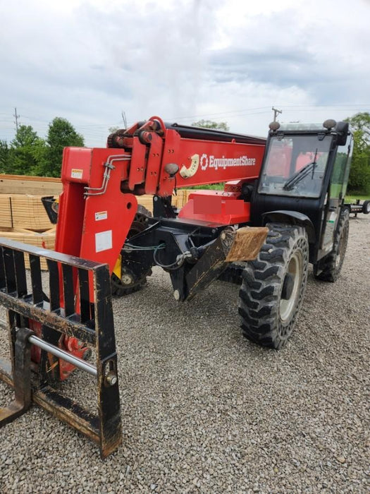 2019 Manitou MTA10055 Cab/Heat/Air, 120 HP, Solid Tires, Work Lights, Lift Hook, Auxiliary Hydraulics w/66" Carriage and 60" Forks