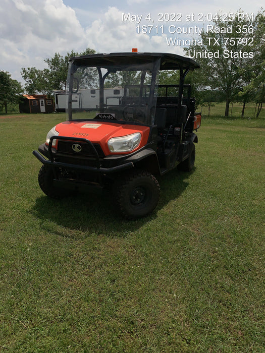 2022 Kubota RTV-X1140W-H Plastic Canopy, Windshield Acrylic Clear, LED Strobe Light, Wire Harness Kit, Back up Alarm