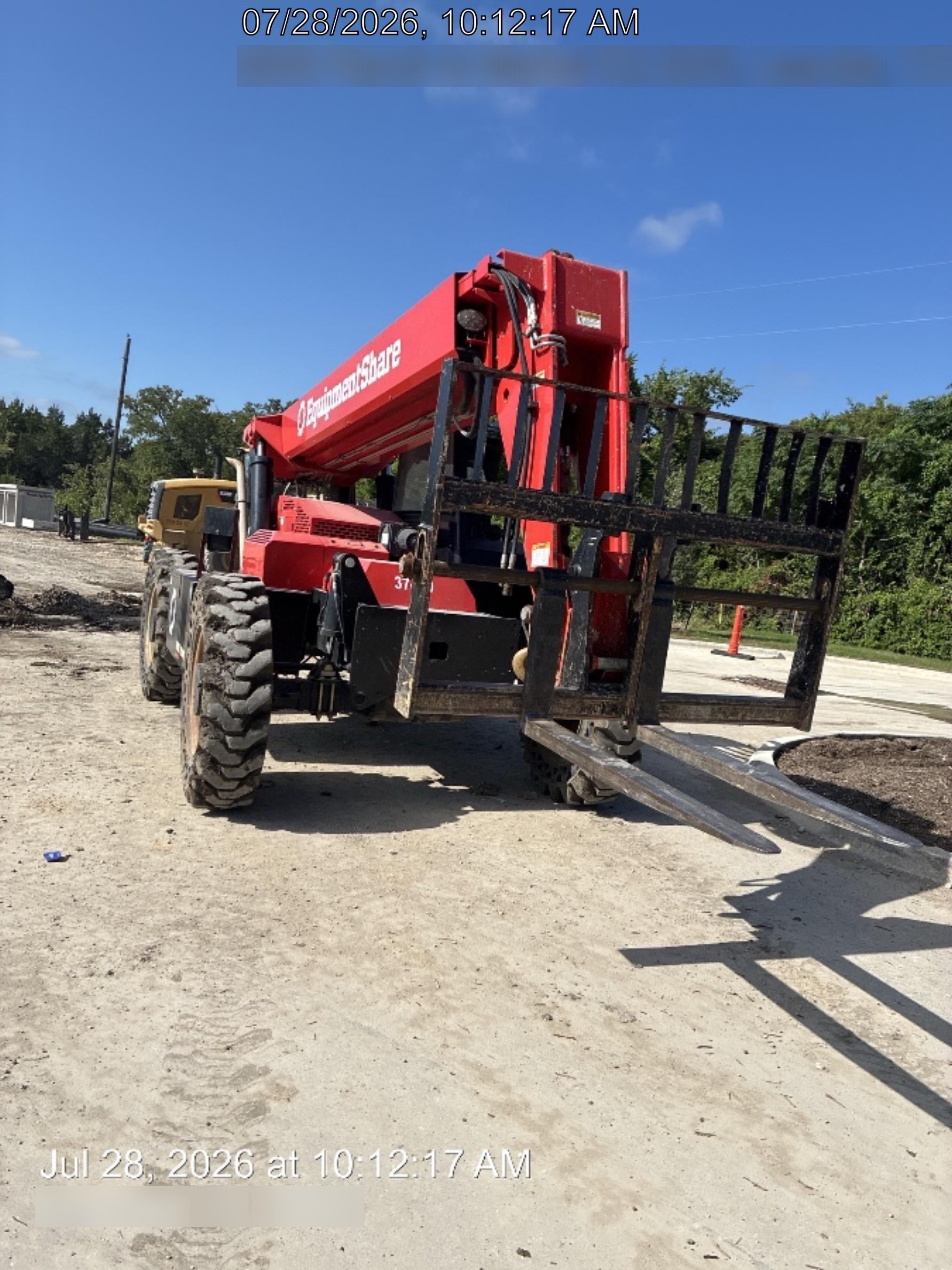 2019 Manitou MTA8044 74hp T4F, Open ROPS, Cab and Boom LED work lights, Auxiliary Hydraulics, Solid Tires, Amber strobe, Lift Hook 66" Carriage, 60" Forks