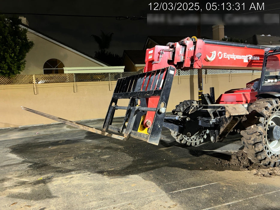 2019 Manitou MTA10055 Canopy, 120 HP, Solid Tires, Work Lights, Lift Hook, Auxiliary Hydraulics 66" Carriage and 60" Forks