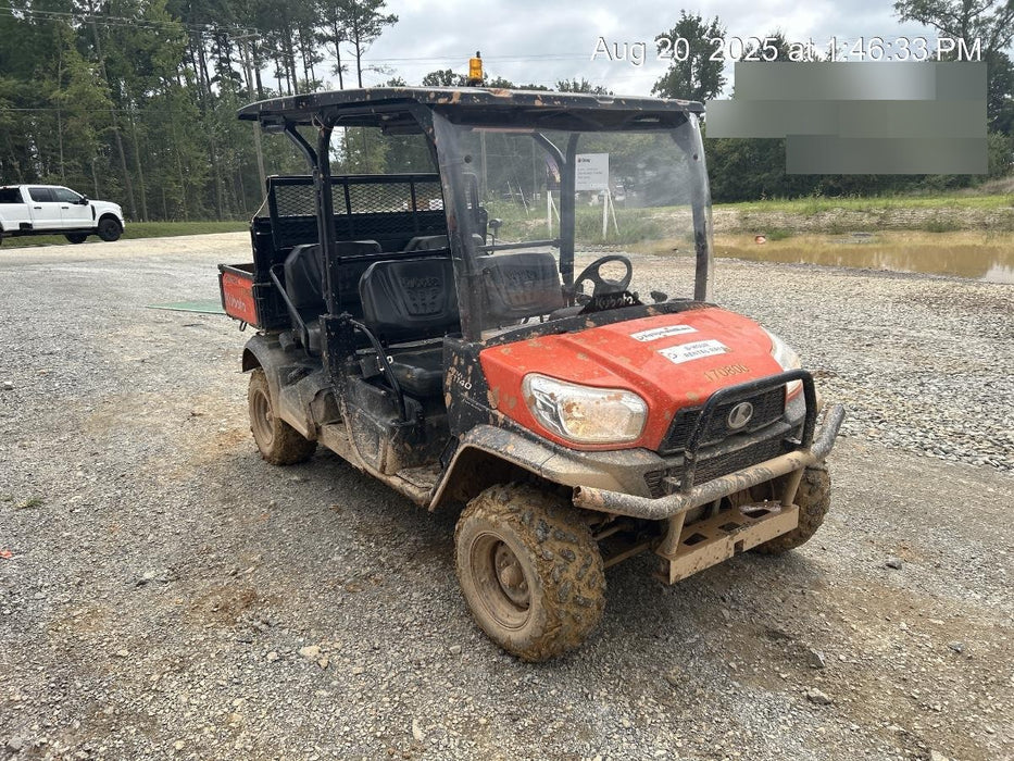 2021 Kubota RTV-X1140W-H Plastic Canopy, Windshield Acrylic Clear, LED Strobe Light, Wire Harness Kit, Back up Alarm