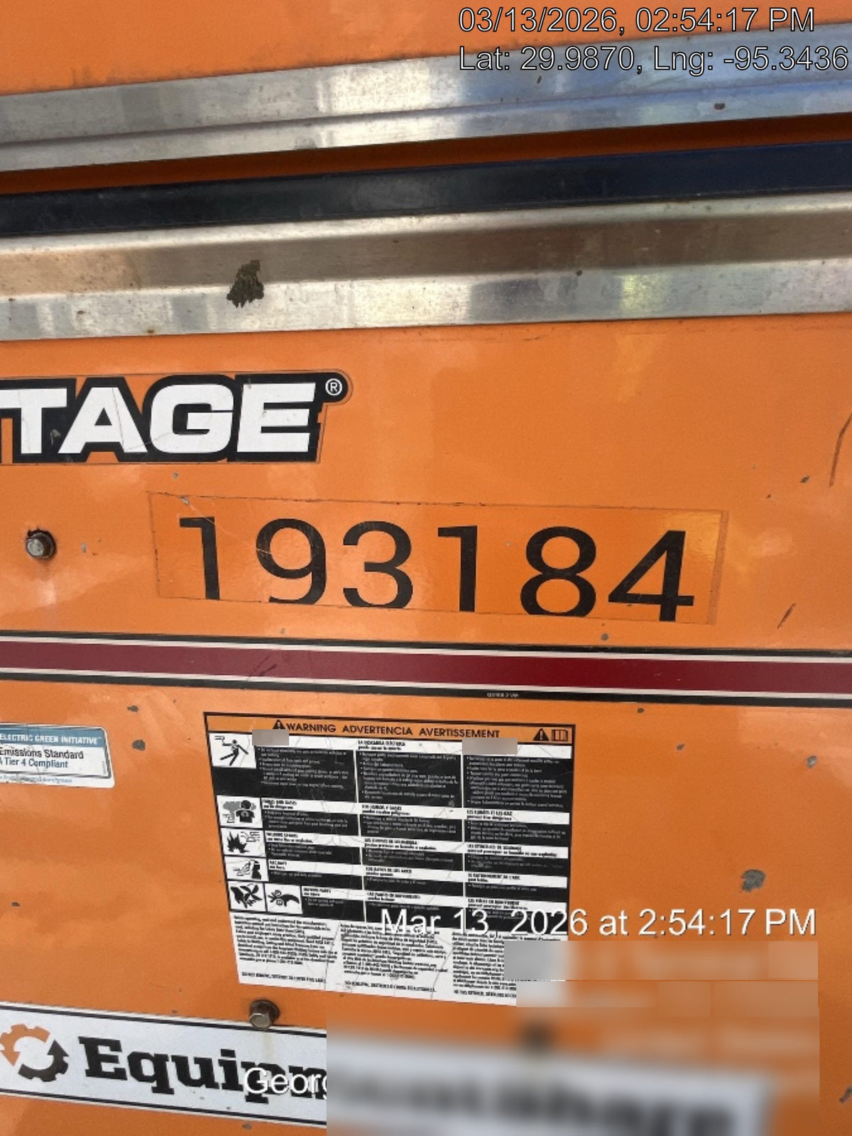 2021 Lincoln Electric Vantage 549X Ready Pak 3, ORANGE (includes trailer, cable rack, fender light kit)