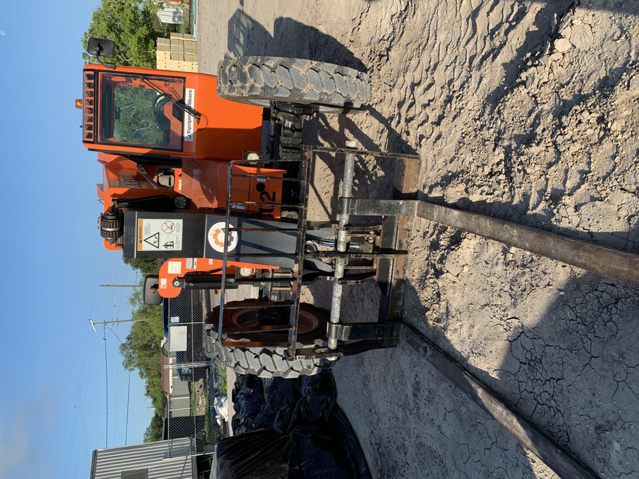 2019 Skytrak 6036 Cab/Heat/Air, Solid Tires, LED Work Lights, Beacon w/50" Carriage, 48" Pallet Forks