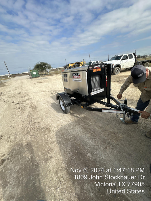 2024 Lincoln Electric LE400 Kubota V1505, Trlr, Cable Rack, Light Kit, ES Decals, T3