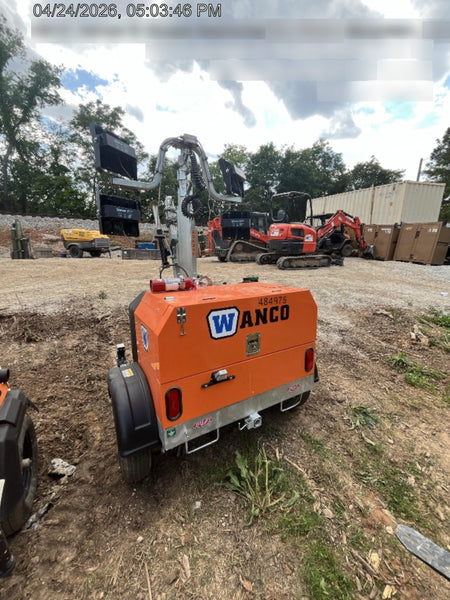 2025 Wanco WLTT-4MM4K Diesel, Mitsubishi L2E, 9.0HP @1800 rpm, Deep Sea Controller, Shore Power Plug, Auto Start, (4) 350W LED Floodlights, 4kW Generator, 60 Gal Fuel Tank, 2" Ball, T3