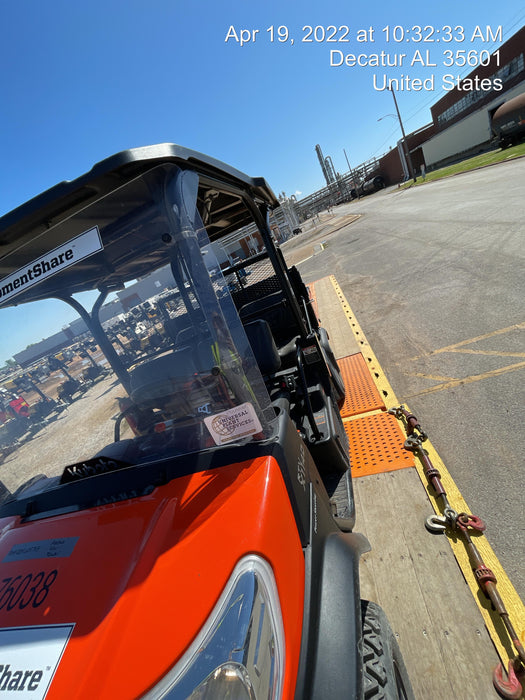 2021 Kubota RTV-X1140W-H Plastic Canopy, Windshield Acrylic Clear, LED Strobe Light, Wire Harness Kit, Back up Alarm