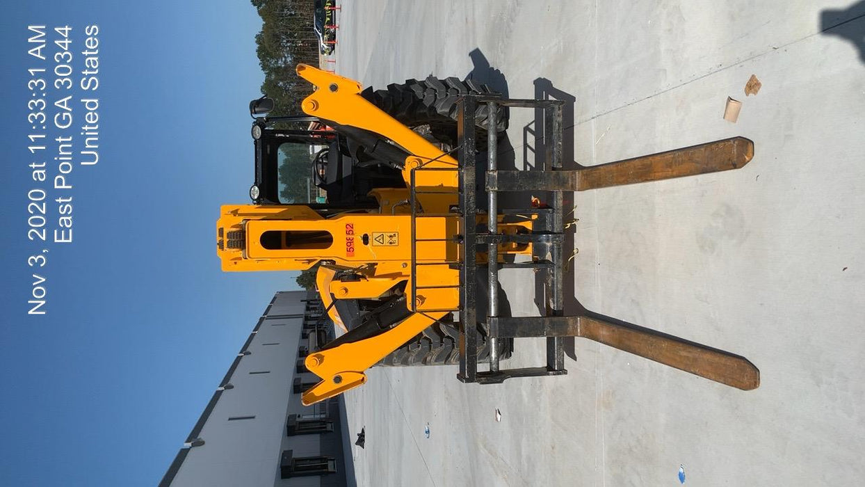 2020 JCB 510-56 Canopy, 74 HP, Solid Tires, STD Worklight, Beacon, Aux Hydraulics, Lifting Eye, Back up Alarm w/66" Carriage/60" Forks