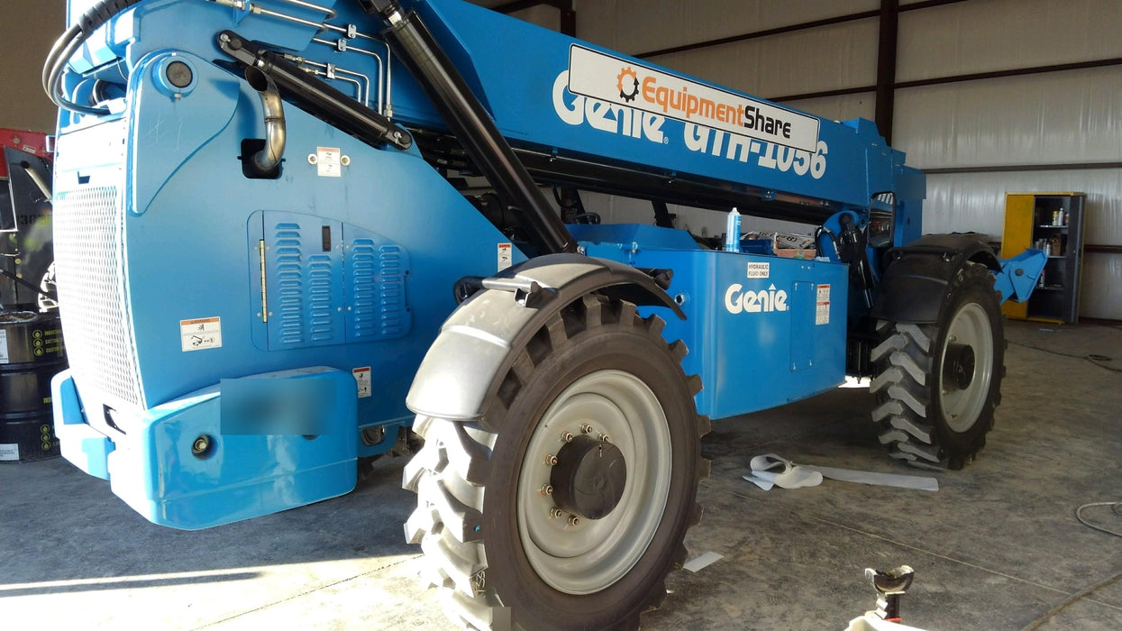 2018 Genie GTH-1056 GTH-1056 w/Open ROPS, FF Tires, Work Lights, 60" carriage/forks, cab mesh, beacon