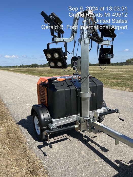 2024 Wanco WLTT-4MM4K Diesel, Deep Sea Controller, Shore Power Plug, Auto Start, (4) 350W LED Floodlights, 4kW Generator, 60 Gal Fuel Tank, 2" Ball, T3