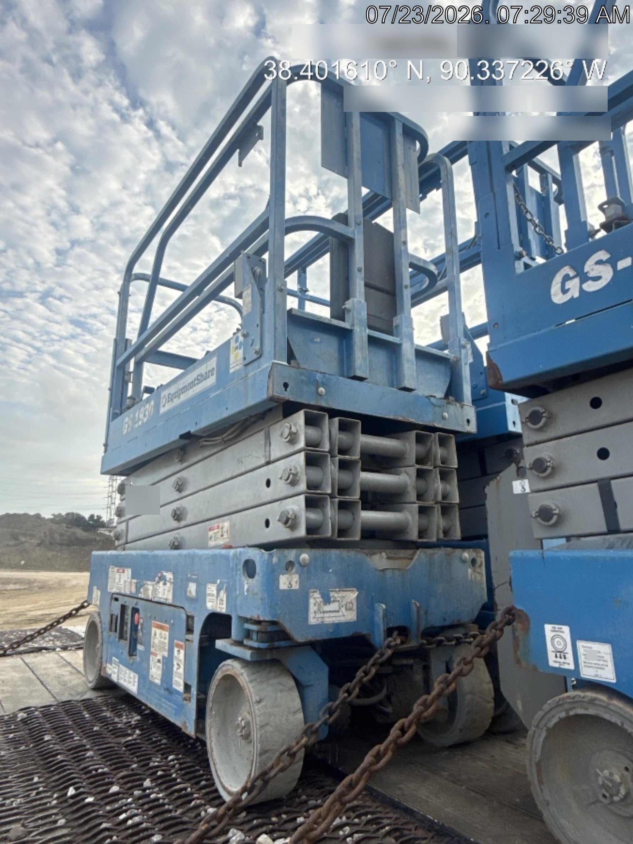2020 Genie GS-1930 Solid Non Marking Tires, Beacon, Folding rails with half height swing gate