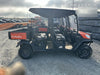 2022 Kubota RTV-X1140W-H Plastic Canopy, Windshield Acrylic Clear, LED Strobe Light, Wire Harness Kit, Back up Alarm