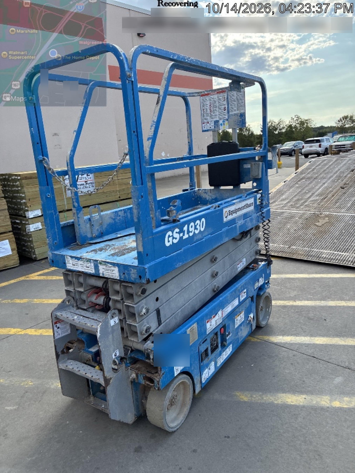 2019 Genie GS-1930 Fixed Rails with Chain Entry