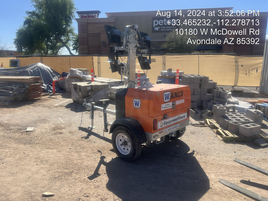 2024 Wanco WLTT-4MM4K Diesel, Deep Sea Controller, Shore Power Plug, Auto Start, (4) 350W LED Floodlights, 4kW Generator, 60 Gal Fuel Tank, 2" Ball, T3