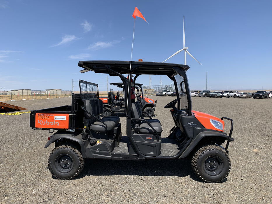 2021 Kubota RTV-X1140W-H Plastic Canopy, Windshield Acrylic Clear, LED Strobe Light, Wire Harness Kit, Back up Alarm