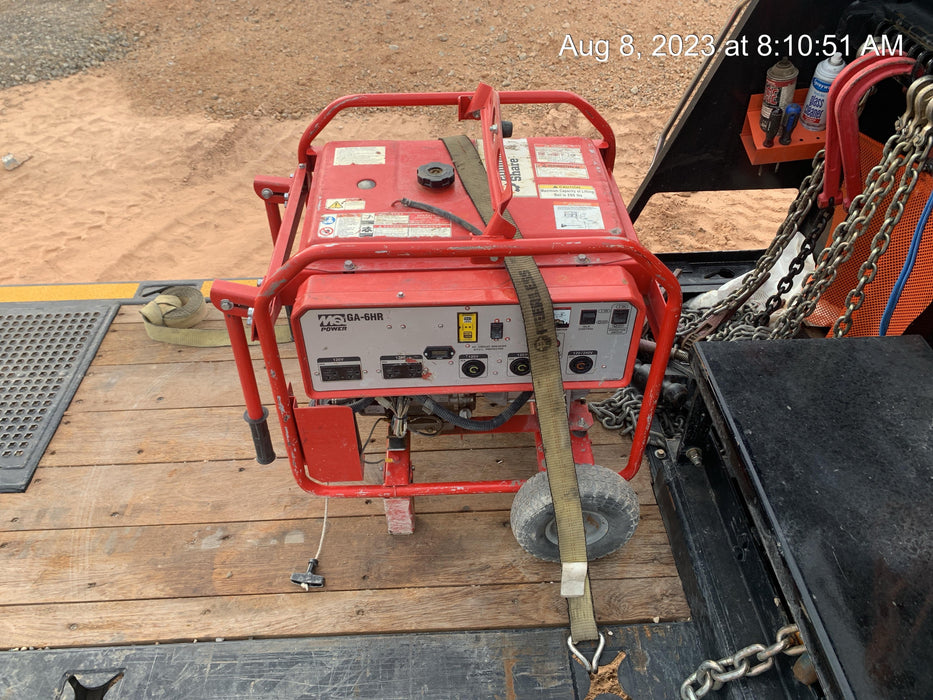 2020 Multiquip GA6HR Gen 6kW Honda GX340 GFCI Wheel Kit