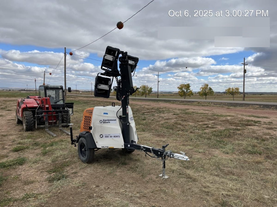 2023 Generac MLT2 Diesel, Flex Switch 120V Input, Powerzone Controller, 
(4) 320W LED Lights, 4kW Generator, 39.9 Gal Fuel Tank, 2" Ball, T3