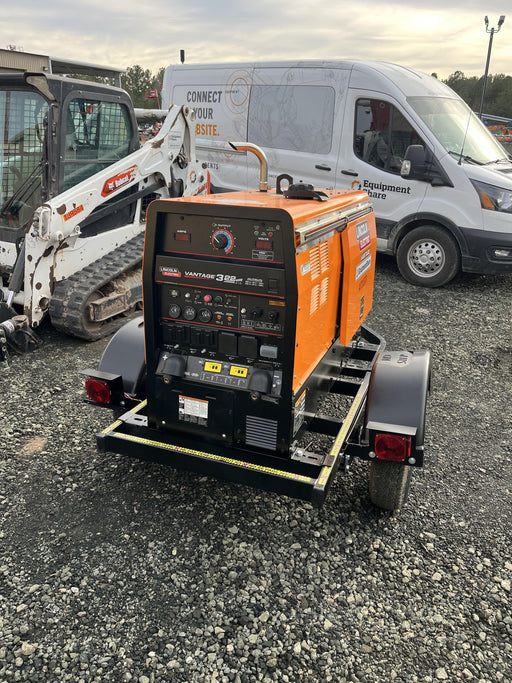 2024 Lincoln Electric Vantage 322 Welder Ready-Pak 3, Two wheel trailer, Fender and Light kit, Cable Rack, Orange