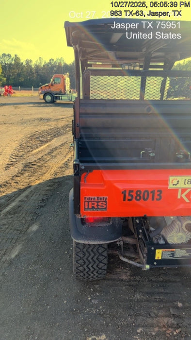 2022 Kubota RTV-X1140W-H Plastic Canopy, Windshield Acrylic Clear, LED Strobe Light, Wire Harness Kit, Back up Alarm