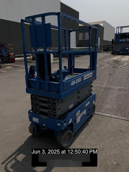 2020 Genie GS-1930 Solid Non Marking Tires, Beacon, Folding rails with half height swing gate