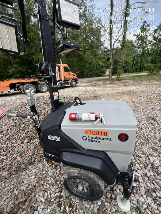 2024 Wacker Neuson LTT4 Diesel, Kohler KDW702, Deep Sea Controller, Auto Start, LED 320W, Bypass Outlet, T3