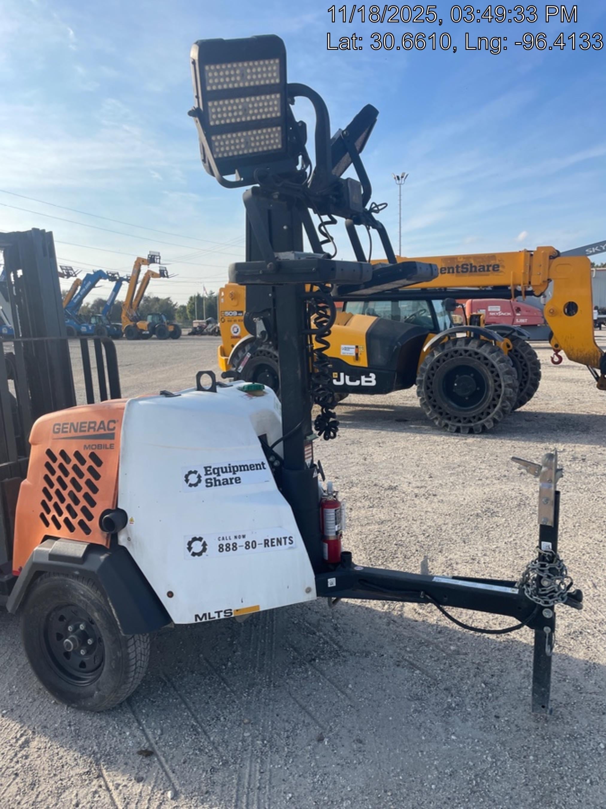 2024 Generac MLT2 Diesel, Flex Switch 120V Input, Powerzone Controller, 
(4) 320W LED Lights, 4kW Generator, 39.9 Gal Fuel Tank, 2" Ball, T3