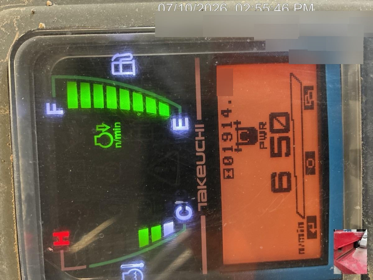 2019 Takeuchi TB240 Takeuchi TB240 Canopy w/Rubber Tracks, Auxiliary Hydraulics, Manual QC, Hydraulic Thumb, 12/18/24" Buckets