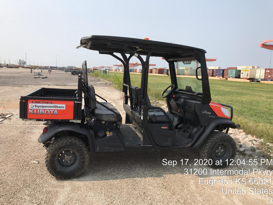 Kubota RTV-X1140W-H Kubota RTVX1140WH 4wd Utility Cart, LED Strobe, Windshield Tempered Glass, Pastic Canopy, Wire Harness Kit, Backup Alarm