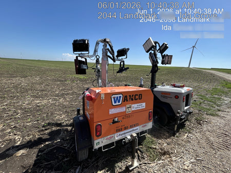 2024 Wanco WLTT-4MM4K Diesel, Deep Sea Controller, Shore Power Plug, Auto Start, (4) 350W LED Floodlights, 4kW Generator, 60 Gal Fuel Tank, 2" Ball, T3