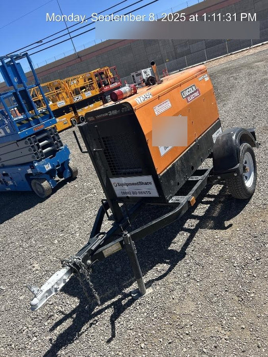 2021 Lincoln Electric Vantage 322 Vantage 322 Ready Pak 3 w/ Decals, ORANGE (includes trailer, cable rack, fender light kit) NO Telematics